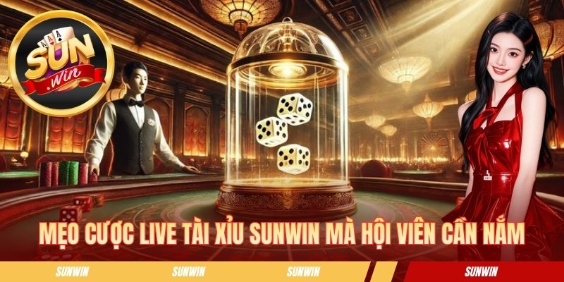 Live Tài Xỉu SUNWIN - Mẹo Đặt Cược Chuẩn Từ Các Cao Thủ Mẹo cược live tài xỉu SUNWIN mà hội viên cần nắm